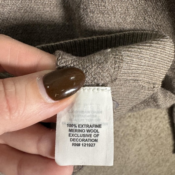 Johnnie-O Boggs Sweater Mens Medium Gray Merino Wool Crewneck Pullover Knit - Picture 4 of 9